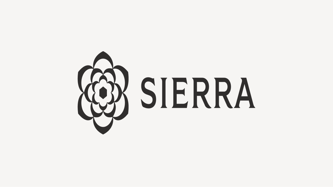 Horizontally stretched Sierra logo