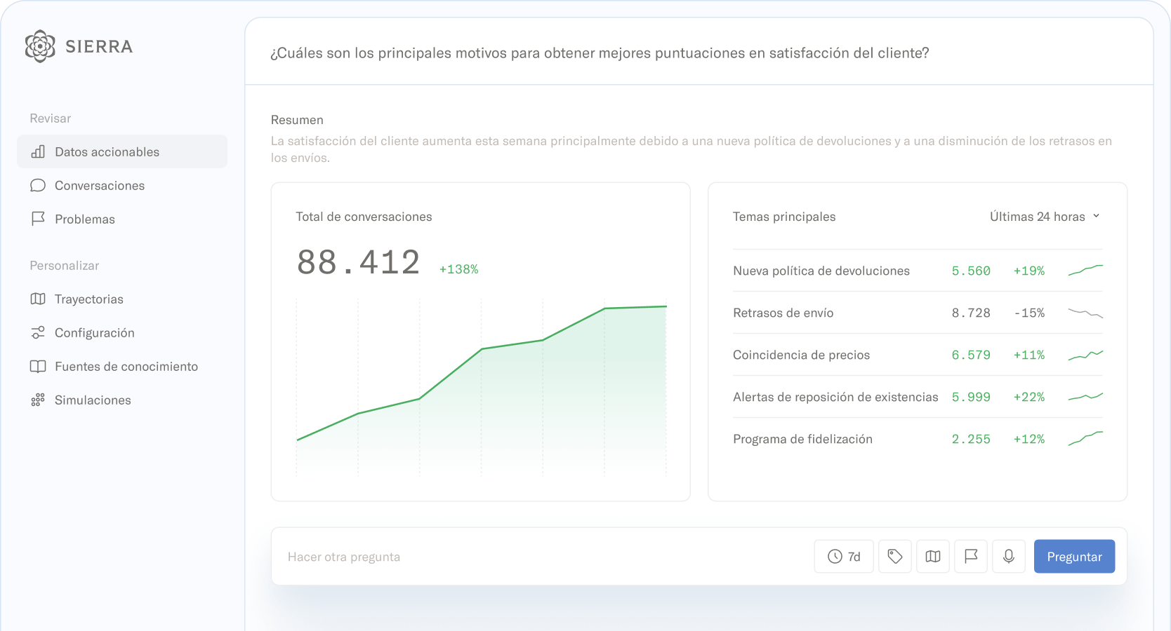 Agent Studio dashboard table
