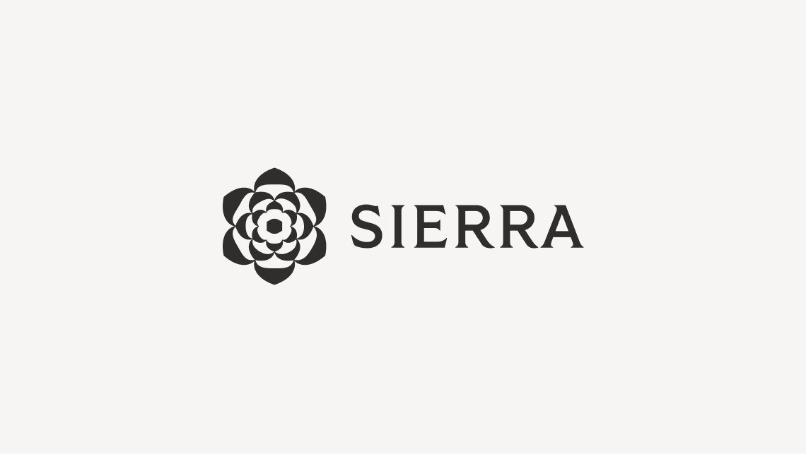 Sierra logo with a shadow behind it