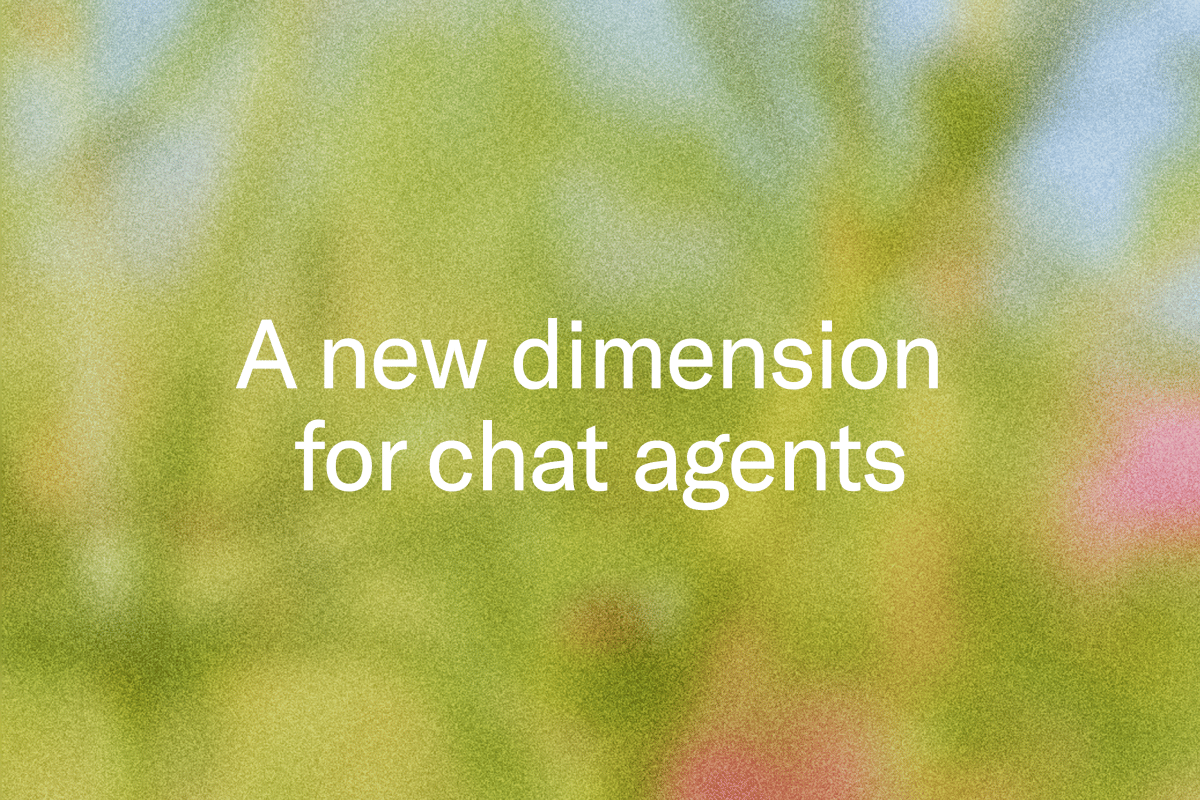 Visual interaction for chat agents