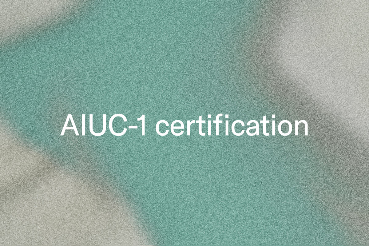 AIUC-1 certification