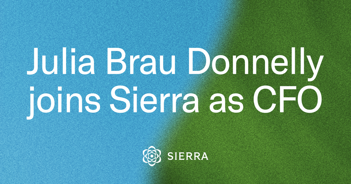 Julia Brau Donnelly joins Sierra as Chief Financial Officer