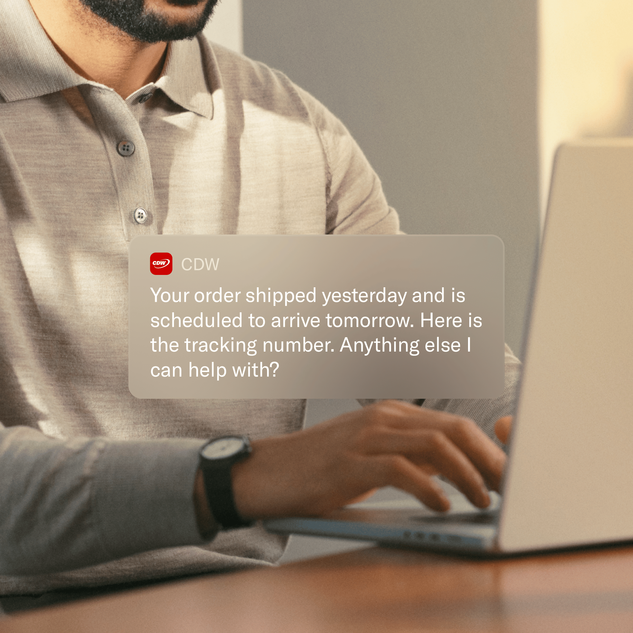 CDW chat conversation