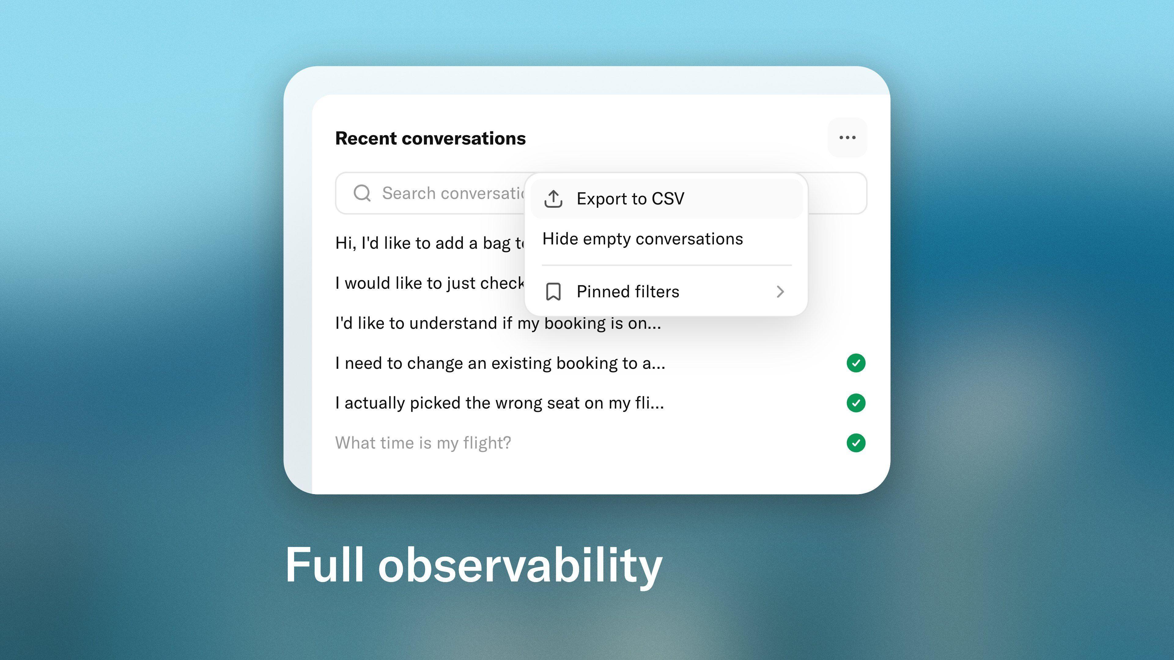 Full observability