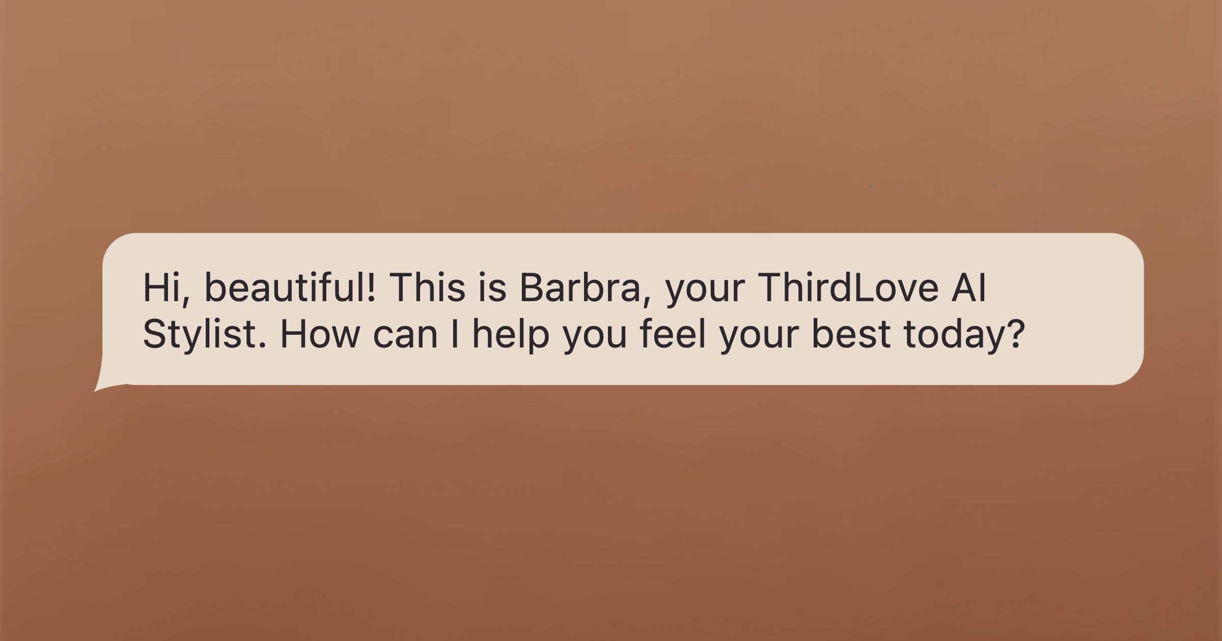 ThirdLove's AI agent, Barbra
